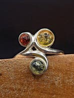 Uniek stuk: ring van 925 zilver met drie verschillende