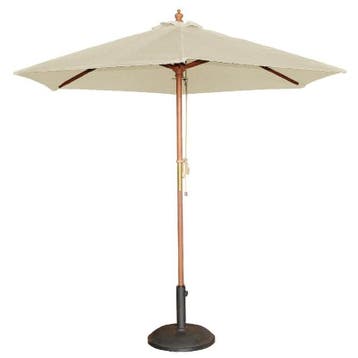 Parasol creme rond 2,5 meter | 2,37(h) x 2,5(Ø)m Bolero, Verzenden, Nieuw in verpakking