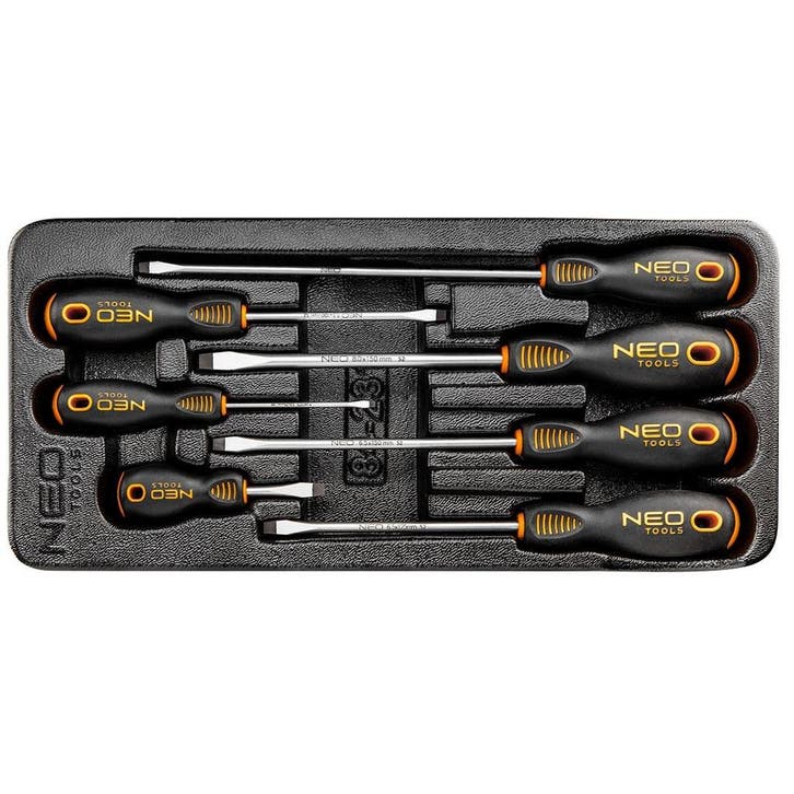 Schroevendraaier set - 7 delig - Platte kop, Doe-het-zelf en Verbouw, Overige Doe-het-zelf en Verbouw, Nieuw, Ophalen of Verzenden