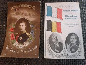 Royalty - Europese koningshuizen 155 postkaarten -, Verzamelen, Gelopen