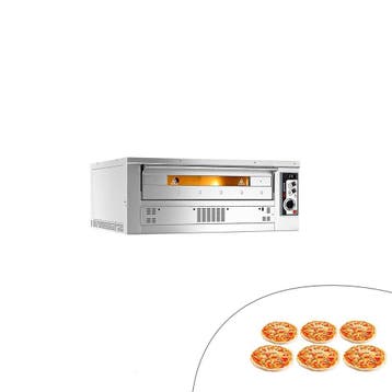GGM Gastro | Gas pizzaoven (chamotte bakvloer) - | PEZ630G, Verzenden