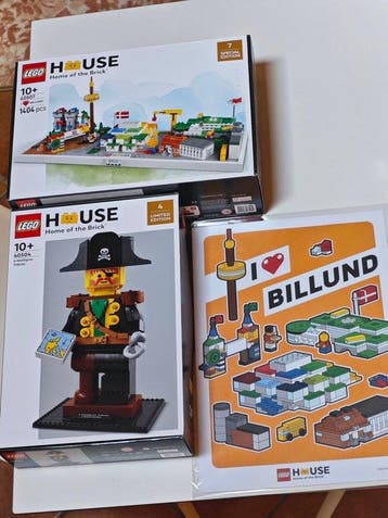 Lego Set - Lego House - 40507, 40504 & I Love Billund, Kinderen en Baby's, Speelgoed | Duplo en Lego, Nieuw