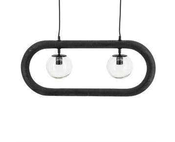 Hanglamp Eris Zwart | BY-BOO, Ophalen of Verzenden, Nieuw