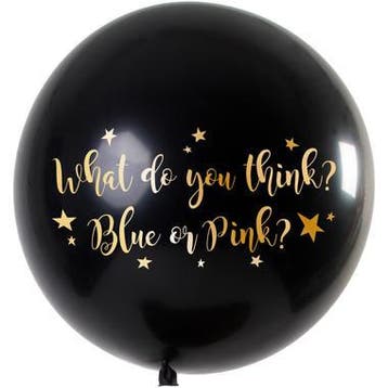 Gender Reveal Ballon Metallic Goud Girl (90cm), Ophalen of Verzenden, Nieuw