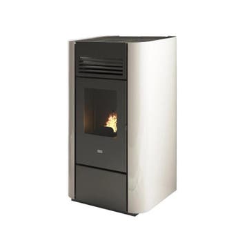 Pelletkachel Delia 9,5 kW bovenaansluiting extra voordeel, Nieuw, Ophalen of Verzenden, Pelletkachel, Vrijstaand