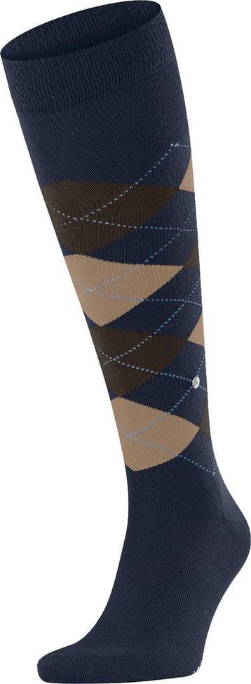 Burlington Edinburgh Kniekousen Wol Navy maat 40-46 Heren, Kleding | Heren, Sokken en Kousen, Verzenden, Nieuw, Blauw, Burlington