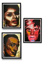 Matteo DAdda(1988) - Tris Portrait Dali, Warhol, Sophia