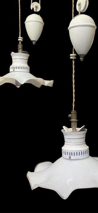 Jacobus - Jacobus D.R.P - Plafondlamp (2) - D.R.P. 126135 -, Antiek en Kunst