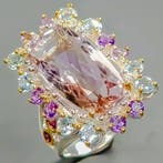 Zonder minimumprijs - Ring Zilver, Verguld Ametrien -, Sieraden, Tassen en Uiterlijk, Ringen, Nieuw
