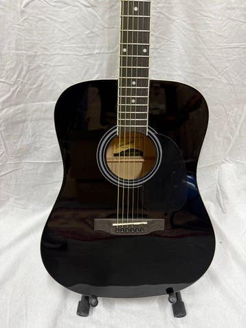 Savannah - SGD-12-BK Dreadnought - Black - - Akoestische, Muziek en Instrumenten, Nieuw