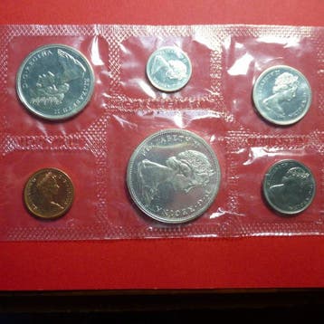 Canada. Elizabeth II. 1 Cent - 1 Dollar 1965 Proof Like Set
