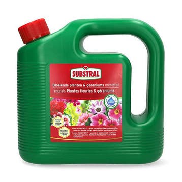 Bloeiende planten en geraniums voeding | Substral | 4 liter, Verzenden