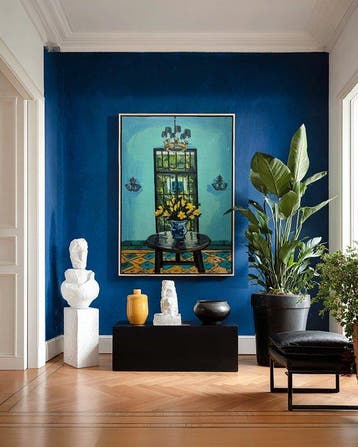 E. García - Casa azul XL, Antiek en Kunst