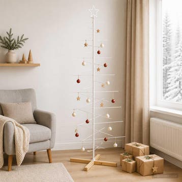 vidaXL Metalen kerstboom met standaard KUOPIO 210 cm Staal, Diversen, Verzenden, Nieuw