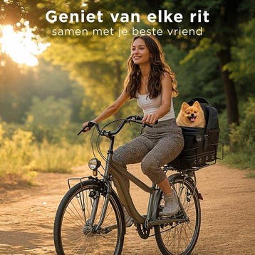 2dekans | Trevopet® Hondenfietsmand Achterop - 2-in-1, Ophalen of Verzenden, Zo goed als nieuw, TrevoPet