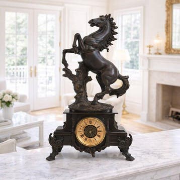 After Guillaume Coustou - sculptuur, Dynamic Horse Statue
