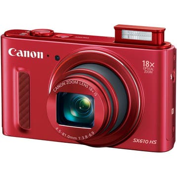 Canon PowerShot SX610 HS Digitale Compact Camera - Rood (In, Verzenden, Zo goed als nieuw