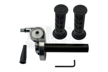 Snelgas rechts greepset gashendel haaks aluminium zwart /..., Ophalen of Verzenden, Nieuw, Tuning