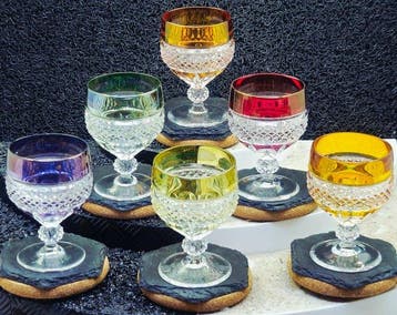 |- (6) x *exclusives Hofbauer Kristallgläser Set* (Germany)