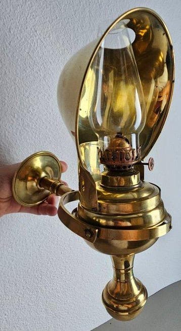 Maritieme objecten - Koper- Cardanisscheeps olielamp