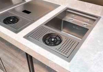 Spoelbak met Glazenspoeler | Inbouw | 320x550mm Luxus, Verzenden, Nieuw in verpakking