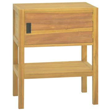 vidaXL Badkamerkast 60x40x75 cm massief teakhout, Verzenden, Nieuw