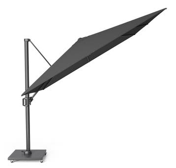 Challenger T1 premium zweefparasol 300x300 cm faded black, Ophalen of Verzenden, Nieuw