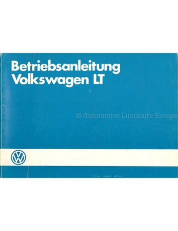 1984 VOLKSWAGEN LT INSTRUCTIEBOEKJE DUITS