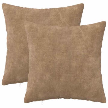 vidaXL Kussen met kussen HEERLEN 2 st Taupe Microfiber, Huis en Inrichting, Verzenden, Nieuw