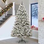 vidaXL Kunstkerstboom met 300 LED Groen en Wit 270 cm PVC en, Verzenden, Nieuw