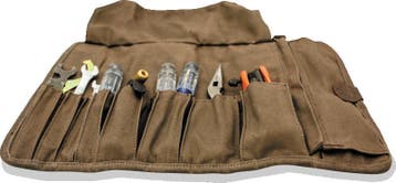 Burly Brand Voyager Tool Roll - Dark Oak, Ophalen of Verzenden