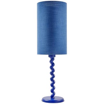 Polspotten Soft Gloss Lampenkap Blauw M - Lampenkappen -, Ophalen of Verzenden, Zo goed als nieuw, Blauw, 50 cm of meer