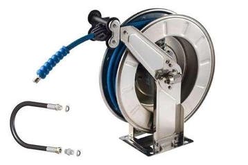 Open slanghaspel 15 meter RVS AISI 304 zonder pistool met..., Verzenden