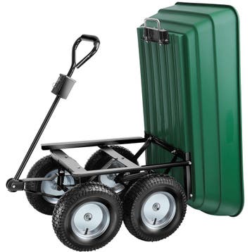 Transportkar Tummi met luchtbanden draagkracht 300kg - groen, Tuin en Terras, Verzenden, Nieuw