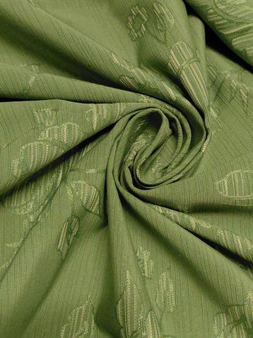 Importante Tessuto Arredo Jacquard Verde Salvia – Alta