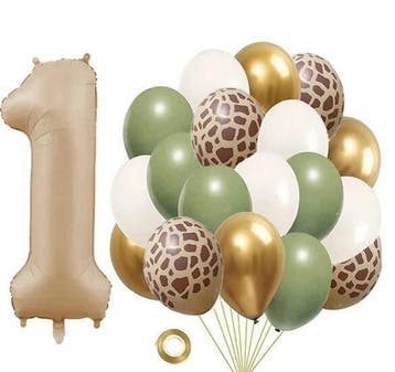 Drie letter ballon blokken One wit inclusief 18 ballonnen, Kinderen en Baby's, Overige typen, Nieuw, Sweet-One, Verzenden