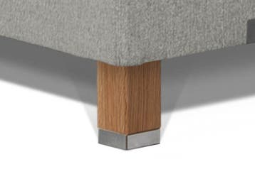 Caresse Vierkante poot + RVS - 180x200/210, Huis en Inrichting, Slaapkamer | Bedden, Nieuw