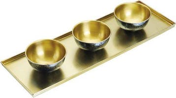 2dekans | Artesà Tapasset 60 X 20 Cm/ 12,5 Cm Goud/blauw, Ophalen of Verzenden, Nieuw