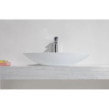 Wiesbaden Kim Waskom Ovaal - 59x35x11cm - Solid Surface -, Ophalen of Verzenden, Nieuw