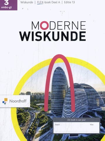 Moderne Wiskunde 3 vmbo gt Flex boek A 9789001052584, Zo goed als nieuw