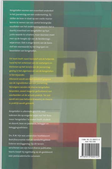 Kengetallen Theorie en Praktijk 9789013000122 R.M. Vijn, Boeken, Verzenden, Gelezen, R.M. Vijn