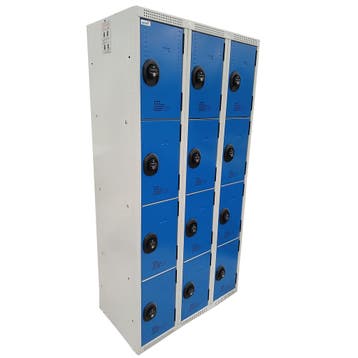 Locker Kast, 12 kluisjes, instelbare codes, zonder sleutel,, Huis en Inrichting, Kasten | Roldeurkasten en Archiefkasten, Ophalen of Verzenden