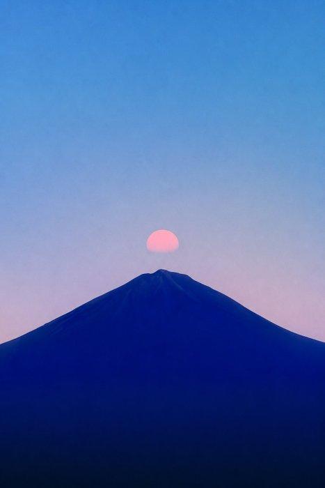 Jorge Omeñaca - Moonfuji Blue, Antiek en Kunst, Kunst | Designobjecten