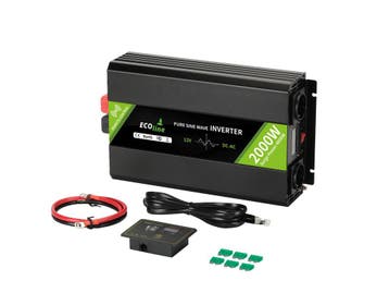 Omvormer 12V Naar 220V/230V - 2000w  - Zuivere sinus, Verzenden, Nieuw