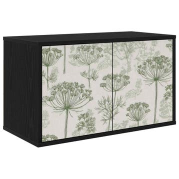 vidaXL Wandgemonteerd tv-meubel GOTHA 69 x 33 x 40 cm Zwart, Minder dan 50 cm, Verzenden, Nieuw, Minder dan 100 cm