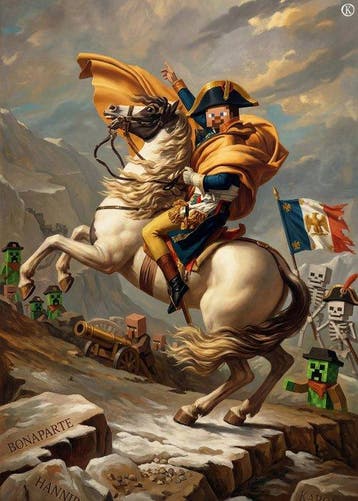 Kleury.art - [XL MATTE PAPER] The Blocky Conquest by, Nieuw