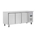 Polar U Serie 4 Deurs Counter Koelkast 553L 85x223x70cm RVS, Verzenden, Nieuw in verpakking