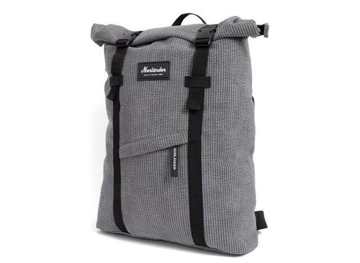 Norländer Rugzak Vintage Ribbel backpack 28L - Grijs -, Sieraden, Tassen en Uiterlijk, Tassen | Rugtassen, Nieuw, Verzenden