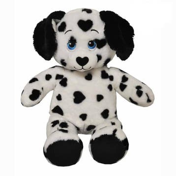 Dalmatiër knuffel hond - pluche - zwart wit - 41 cm, Verzenden, Nieuw