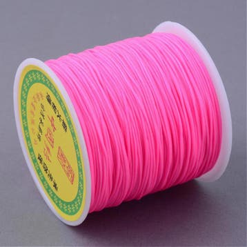1 rol gevlochten nylon koord – imitatie zijden draad – c, Ophalen of Verzenden, Nieuw, Kraal